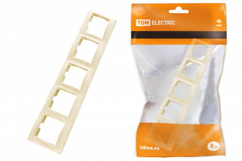 Рамка 5 постовая горизонтальная сл. кость "Таймыр" (1/10/100) TDM (SQ1814-0133) Рамка 5 постовая горизонтальная сл. кость "Таймыр" (1/10/100) TDM (SQ1814-0133)