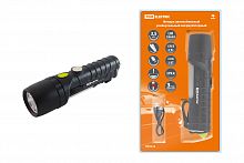 Фонарь TDM автомобильный ручной аккумуляторный 6 Вт CREE+3 Вт COB,1x18650 2200 мА*ч, магн., подвес, USB, стропорез, блистер (1/24) (SQ0350-0058)