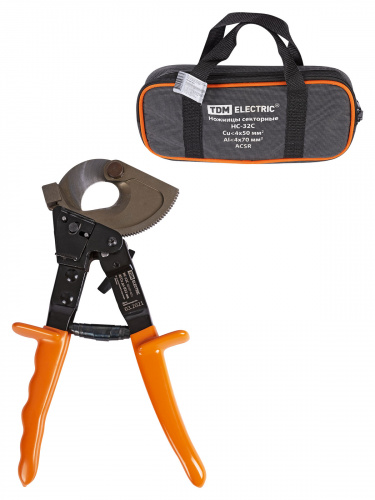 Ножницы TDM секторные НС-32C для резки бронированного кабеля, “МастерЭлектрик” (1/12) (SQ1027-0211)