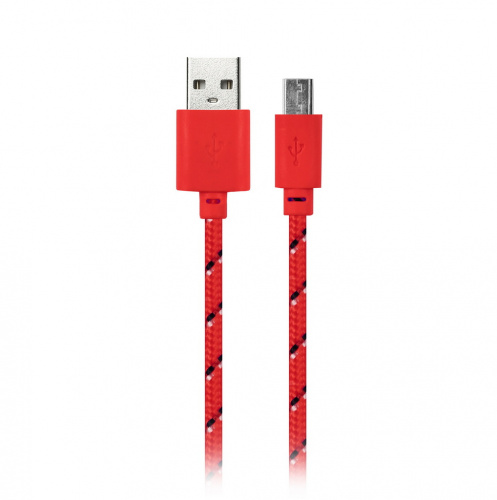 Кабель SMART BUY USB 2.0 - micro USB, красный, нейлон, 1.0 м (1/500) (iK-12n red) Кабель SMART BUY USB 2.0 - micro USB, красный, нейлон, 1.0 м (1/500) (iK-12n red)