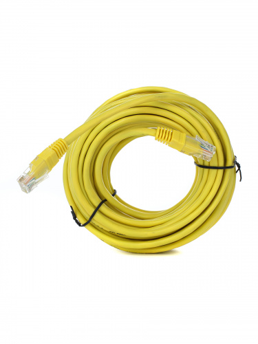 Патч-корд литой TELECOM UTP кат.5е, желтый, 10 м. (1/50) (NA102-Y-10M) фото 2