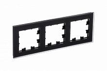 Рамка 3-м ATLASDESIGN Nature матов. стекло черн. Systeme Electric ATN331003 (1)