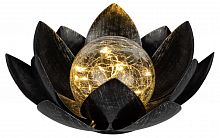 Светильник ЭРА уличный ERASF22-52 на солнечной батарее садовый Лотос (2 в 1) стекло кракле 20LED (1/5) (Б0057657)