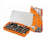 Набор бит TDM №3, 17 бит: SL,PH ,PZ ,HEX,TORX,удлин-ль,сталь CR-V,пласт.держ.,«Алмаз» (1/10/80) (SQ1019-0103)