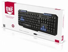 Клавиатура проводная Smartbuy ONE 221,  USB, мультимедийная, черная (1/20) (SBK-221U-K)