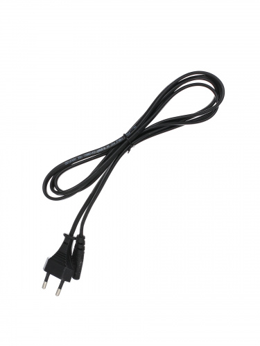 Кабель для аудио-видео техники IEC-320-C7--розетка 220V, 2-pin 1,8m ,черный, Telecom <TP228-1.8-B>(1/250) фото 2