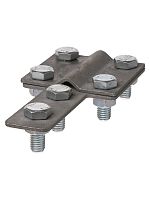 Зажим контрольный полоса-прут , полоса 40х4 - прут Ø6-10 мм, термодиффузия TDM (1/40) (SQ2401-0046)