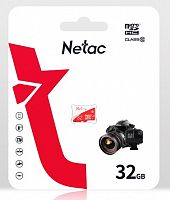 Карта памяти MicroSD  32GB  Netac  P500  Eco  Class 10 без адаптера (NT02P500ECO-032G-S)