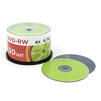 Диск MIREX DVD-RW 4Х 4,7ГБ Brand Кейк бокс 50 (50/300) (UL130032A4B)