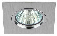 Светильник ЭРА KL57 SL литой алюминевый MR16 12V/220V 50W серебро (100/1400) (Б0017254)