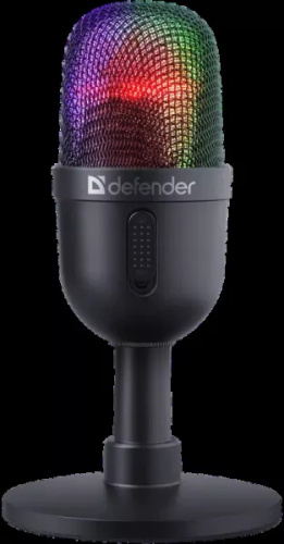 Микрофон DEFENDER Forte GMC 350 настольный, всенаправленный конденсаторный, питание USB, RGB подсветка, шнур 2м (1/20) (64635) фото 7