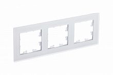 Рамка 3-м ATLASDESIGN Nature матов. стекло бел. Systeme Electric ATN330103 (1)