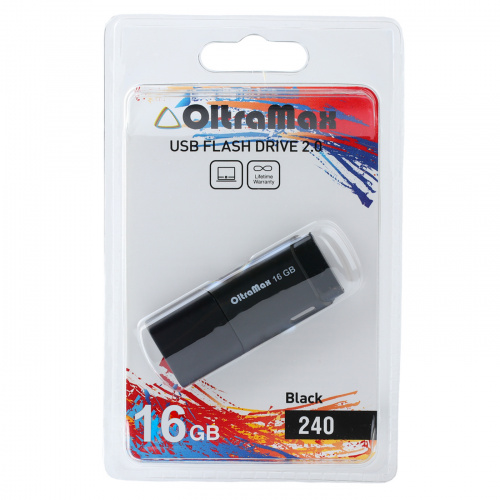 Флеш-накопитель USB 16GB OltraMax 240 чёрный (OM-16GB-240-Black) фото 4 Флеш-накопитель USB 16GB OltraMax 240 чёрный (OM-16GB-240-Black) фото 4