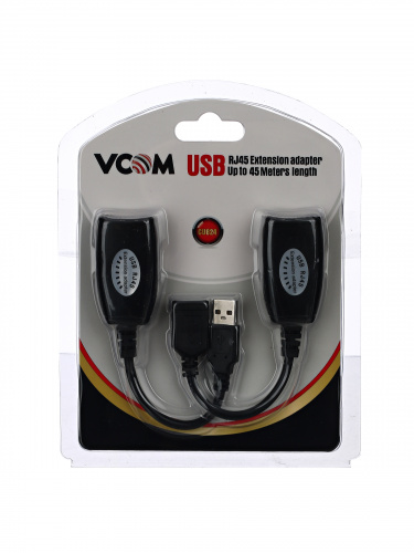 Адаптер-удлинитель USB-AMAF/RJ45, по витой паре до 45m , VCOM <CU824> (1/40) фото 3