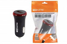 Автомобильное зарядное устройство, АЗУ 1, 2,1 А, 1 USB, черный, TDM (1/200) (SQ1810-0201)