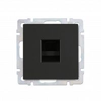 Розетка SMARTBUY скрытая установка, 1-местная компьютерная RJ-45 черная "Нептун" (SBE-05b-S1-RJ)