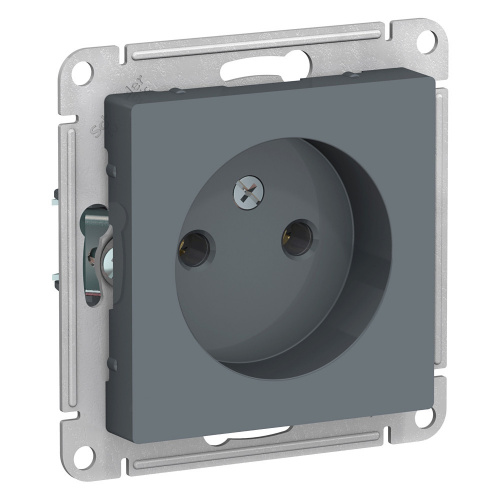 Механизм розетки 1-м С/У ATLASDESIGN 16А IP20 без заземл. грифель Systeme Electric ATN000741 (1/10/60)