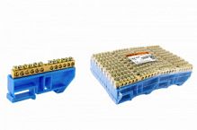 Шина "N" нулевая с изолятором на DIN-рейку 6x9мм стойка бол. 12 групп TDM (SQ0801-0029)