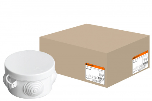 Распаячная коробка ОП D65х40мм, крышка, IP54, 4вх. TDM (10/180) (SQ1401-0101) Распаячная коробка ОП D65х40мм, крышка, IP54, 4вх. TDM (10/180) (SQ1401-0101)