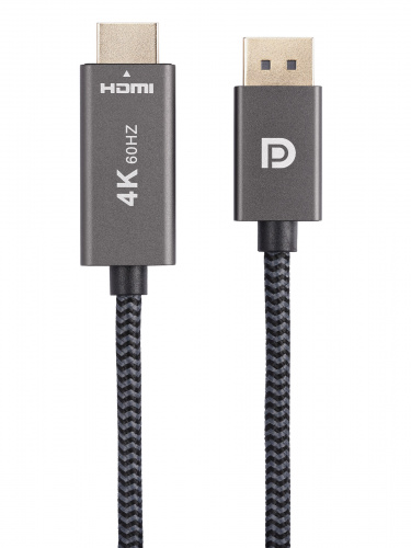 Кабель DP(M)--> HDMI M 4K@60Hz 1.8m TELECOM,оплетка (TA561M-1.8M) (1/60) фото 9 Кабель DP(M)--> HDMI M 4K@60Hz 1.8m TELECOM,оплетка (TA561M-1.8M) (1/60) фото 9