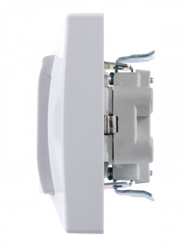 Розетка двойная 2П+З с защ. шт. и крышкой 16А 250В IP44 белая "Таймыр" (10/100) TDM (SQ1814-0076) фото 5 Розетка двойная 2П+З с защ. шт. и крышкой 16А 250В IP44 белая "Таймыр" (10/100) TDM (SQ1814-0076) фото 5