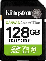 Карта памяти SDXC  128GB  Kingston Class 10 UHS-I U1 V10 Canvas Select Plus (150 Mb/s) (SDS3/128GB)