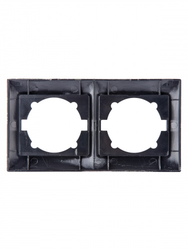 Рамка 2-х постовая горизонтальная шоколад , с/у, "Лама" (20/240) TDM (SQ1815-0530) фото 3 Рамка 2-х постовая горизонтальная шоколад , с/у, "Лама" (20/240) TDM (SQ1815-0530) фото 3