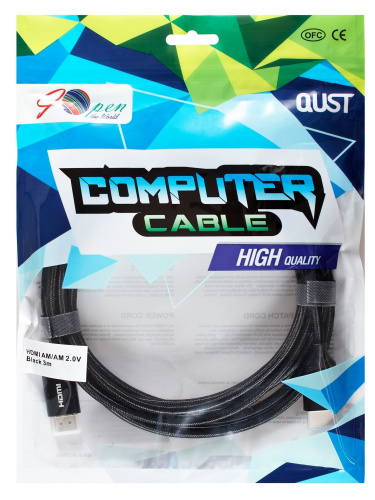 Кабель HDMI 19M/M ver 2.0, 3М, iOpen (light) <ACG520BM-3.0> (1/30) фото 2 Кабель HDMI 19M/M ver 2.0, 3М, iOpen (light) <ACG520BM-3.0> (1/30) фото 2