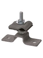 Держатель для гор. и верт. поверхностей, высота 25 мм, для прута Ø6-10 мм, стал. зажим, термодиф.TDM (1/70) (SQ2402-3210)