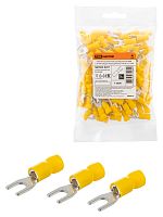 Наконечник НВИ с легким вводом проводника 5,5-4 вилка 4-6мм (100шт) TDM (1/72) (SQ0503-0207)