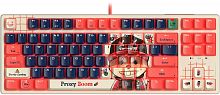 Клавиатура проводная игровая механическая A4TECH Bloody AT87 Proxy Boom USB for gamer LED (AT87), бежевый/красный (1/10) (AT87 BEIGE)