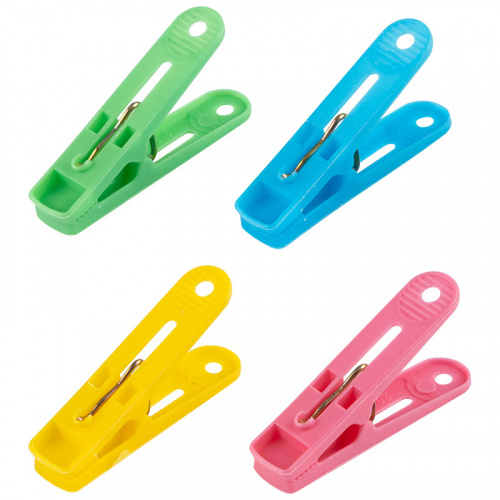 Набор прищепок пластиковых, уп. 12 шт (1/10/240) (311374) фото 2 Набор прищепок пластиковых, уп. 12 шт (1/10/240) (311374) фото 2