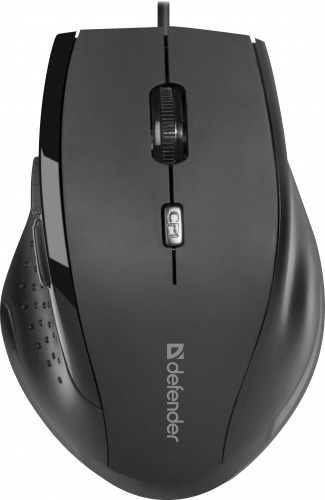 Мышь проводная DEFENDER Accura MM-362, USB, 6 кнопок, 800-1600 dpi, черный (1/40) (52362) фото 3