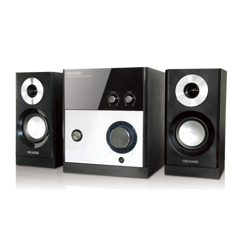 Акустика Microlab M-880, 2.1,  мощность 59 Вт RMS, РАЗЪЕМЫ: Выход 2RCA, 3,5 мм для наушников, Вход 2RCA, черный (1/2) (80003134)