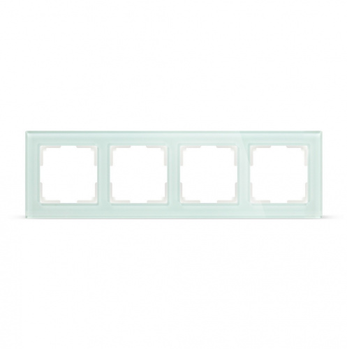 Рамка SMARTBUY 4-местная стекло бежевая "Нептун" (SBE-05i-Glass-FR-4)