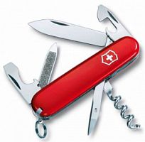 Нож перочинный Victorinox Sportsman, 84 мм., 13 функций, красный (карт. коробка) (0.3803)