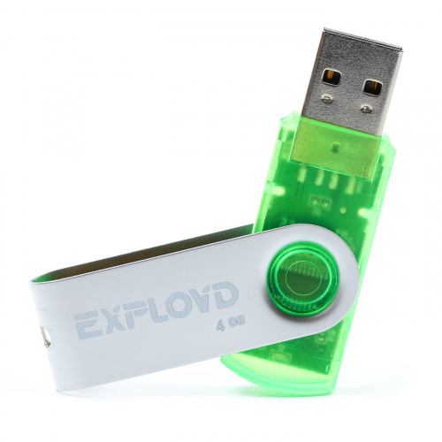 Флеш-накопитель USB 4GB Exployd 530 зелёный (EX004GB530-G) фото 2 Флеш-накопитель USB 4GB Exployd 530 зелёный (EX004GB530-G) фото 2
