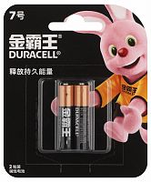 Элемент питания DURACELL ААА алкалин 1,5v LR03 2BL BASIC (CN-с иероглифами) (2/24/384) (Б0069024)