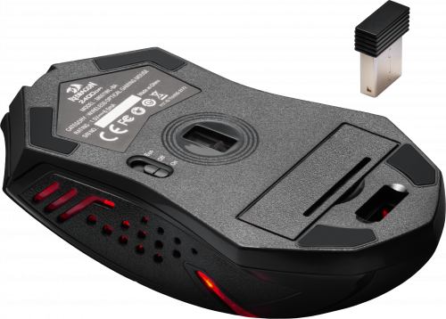 Беспроводная мышь REDRAGON + ковер комплект M601WL-BA RU, черный/красный (1/32) (78227) фото 10