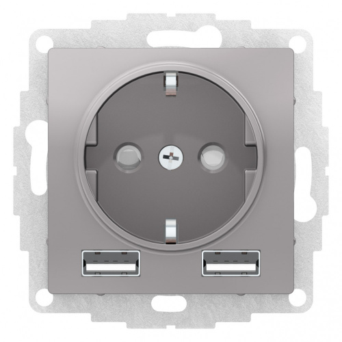 Механизм розетки 3-м С/У ATLASDESIGN 16А IP20 с 2-мя заряд. устройствами USBA+A 5В/2.4А 2х5В/1.2А алюм. Systeme Electric ATN000330 (1) Механизм розетки 3-м С/У ATLASDESIGN 16А IP20 с 2-мя заряд. устройствами USBA+A 5В/2.4А 2х5В/1.2А алюм. Systeme Electric ATN000330 (1)