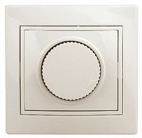Светорегулятор INTRO поворотный, 600Вт 230В, скрытой установки, Plano, сл.кость (1/10/200/2000) (Б0027624)