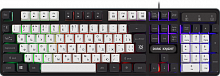 Клавиатура проводная игровая DEFENDER Dark Knight GK-077 RU,104кн,радужная, бел-черная (1/20) (45078)