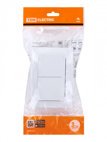 Розетка двойная 2П+З с защ. шт. и крышкой 16А 250В IP44 белая "Таймыр" (10/100) TDM (SQ1814-0076) фото 2 Розетка двойная 2П+З с защ. шт. и крышкой 16А 250В IP44 белая "Таймыр" (10/100) TDM (SQ1814-0076) фото 2