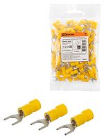 Наконечник НВИ с легким вводом проводника 5,5-6 вилка 4-6мм (100шт) TDM (1/72) (SQ0503-0209)