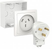 Комплект силовой О/У BLANCA 32А 250В подъемная коробка + розетка + вилка бел. Systeme Electric BLNSK003231 (1/6)