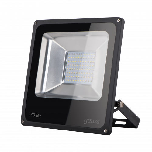 Прожектор светодиодный GAUSS Elementary G2 70W 6300lm IP65 6500К черный (1/16) (613100370)