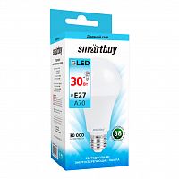 Лампа светодиодная SMARTBUY A70 30Вт 220V 4000К E27 (нейтральный свет) (10/50) (SBL-A70-30-40K-E27)