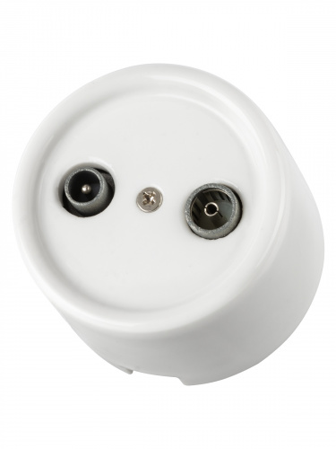 Розетка TDM TV+R оконечная белая «Болонь» (1/72) (SQ1820-0055) фото 6