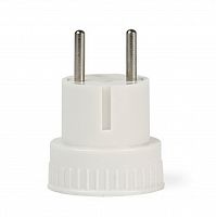Адаптер сетевой SMARTBUY (гнездо SHUKO) без заземления белый 6А 250В (SBE-06-S05-w) (1/300)