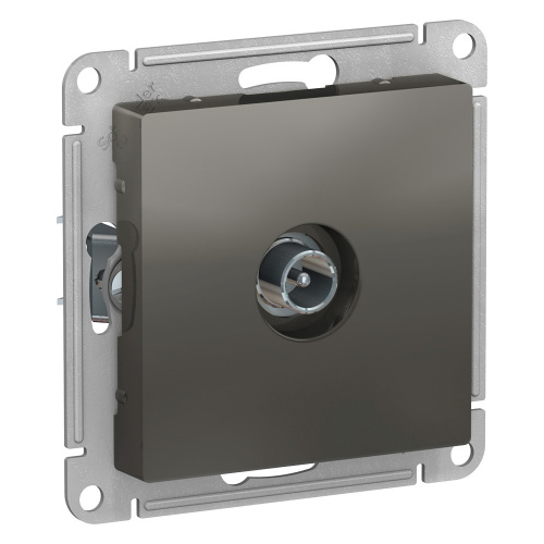 Механизм розетки TV 1-м С/У оконечной ATLASDESIGN 1DB сталь Systeme Electric ATN000991 (1/5/20)